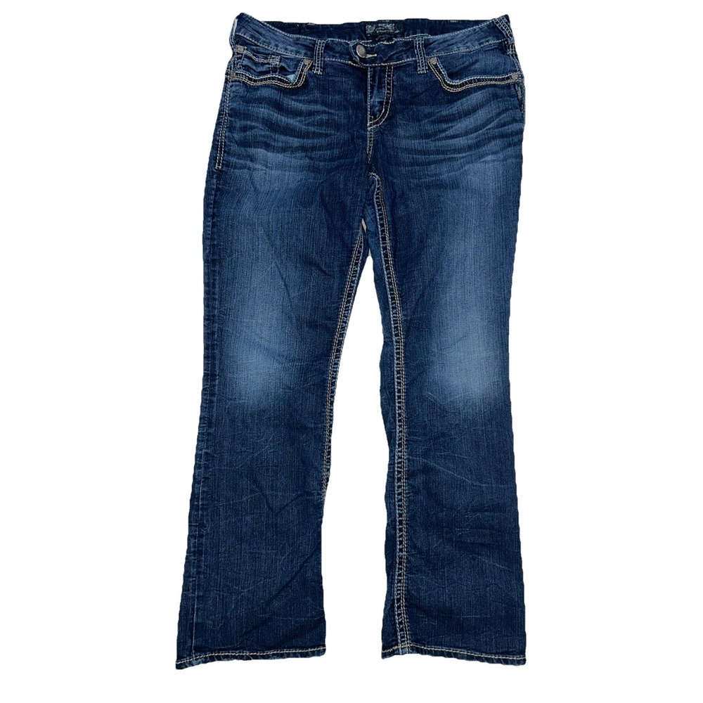 Silver‎ Tuesday 16.5 Whiskered Women's 14/31 Jeans Stretch Darkwash